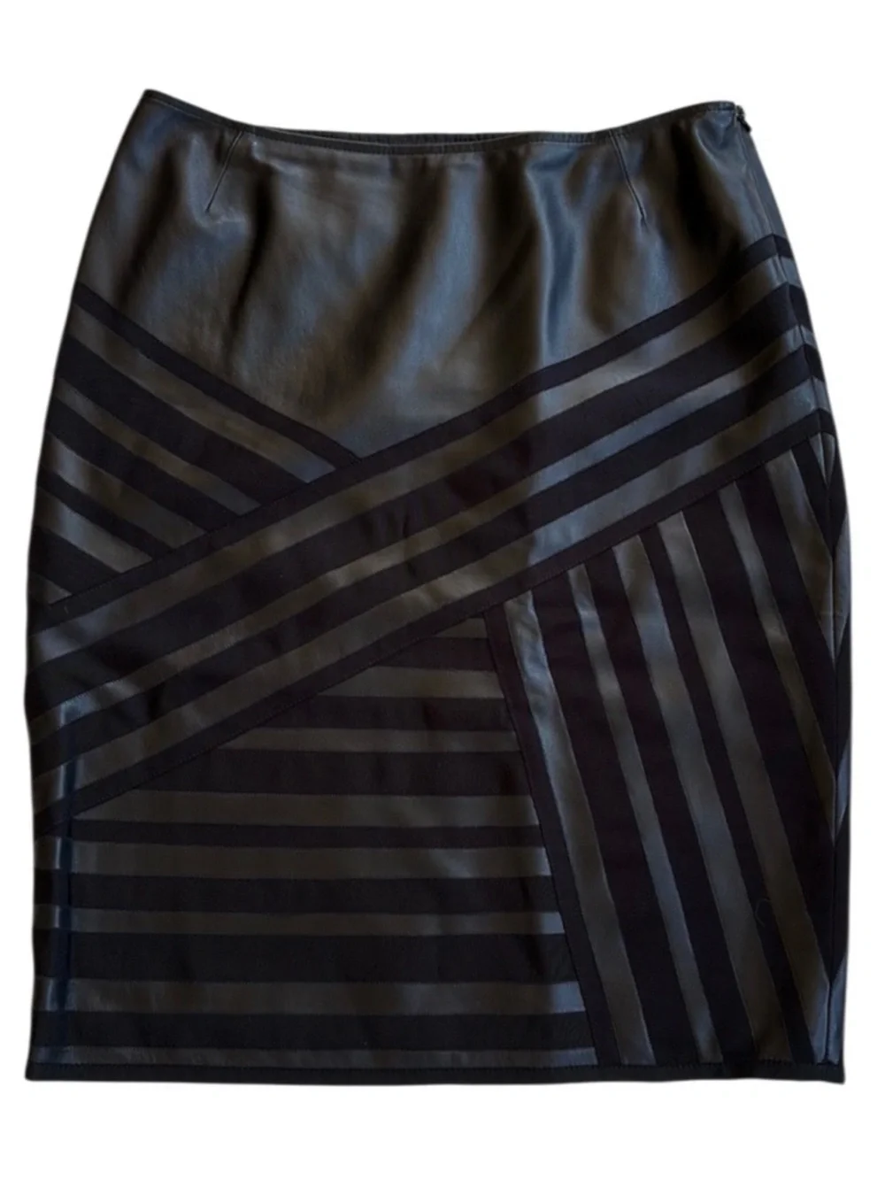 Like New Lafayette 148 New York Leather Pencil Skirt Black Size 6
